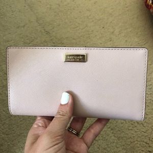 Kate Spade wallet in blush pink- good condition!